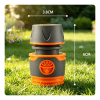 Garden Hose Quick Connector Easy Connect Quick Connector with Rubber Grip Hose Coupler Leak-Unobstructed Tight Secure Fit