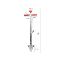 Flexible Hose Point Seeding Shovel T-Handle Fertilizing Shovel Pointed Head Hand Planting Tool Long Shaft for Farmers, Gardeners, Farmland, Garden Area