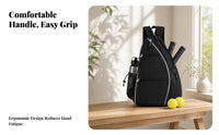 Mesh Pocket Pickleball Bag Zippered Triangle Bag Lightweight