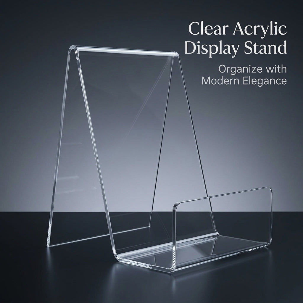 Acrylic literature Stand for Desktop Display, Transparent Holder for Reading, Music Sheet, Freestanding Menu Support for Kitchen