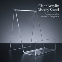 Acrylic literature Stand for Desktop Display, Transparent Holder for Reading, Music Sheet, Freestanding Menu Support for Kitchen
