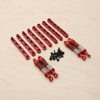 Tie Rods with Shock Absorbers Aluminum Damper Kit Lightweight Chassis Support Parts for RC Hobbyists