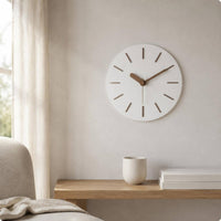 Modern Minimalist Wall Clock Easy Install Nordic Wall Clock Non-Ticking Home Decor for Living Room, Office, Bedroom