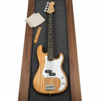 Beginner Friendly 4-String Electric Bass Gloss Finish 4 String Electric Bass Clear Tone for Beginners, Practice