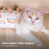 C Single Substitute Cat Spay Recovery Suit Breathable Material Feline Recovery Garment Soft Material for Kittens, Home, Indoor, Weaning
