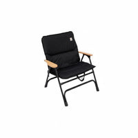 Foldable Design Padded Folding Armchair Detachable Cushion Lightweight Collapsible Seat No Assembly Required Outdoor Furniture Compact for Picnickers, Spectators, Camping, Outdoors, Picnics, Backyard