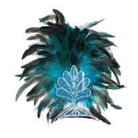 Feather Headpiece Glittery Feather Headband Sparkling Hair Accessory for Entertainers, Partygoers, Dance Performances