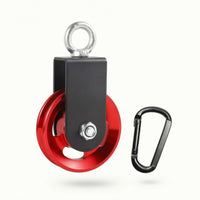 Fitness Pulley 360-Degree Rotating Pulley with Carabiner Gym Attachment Silent for Strength Training