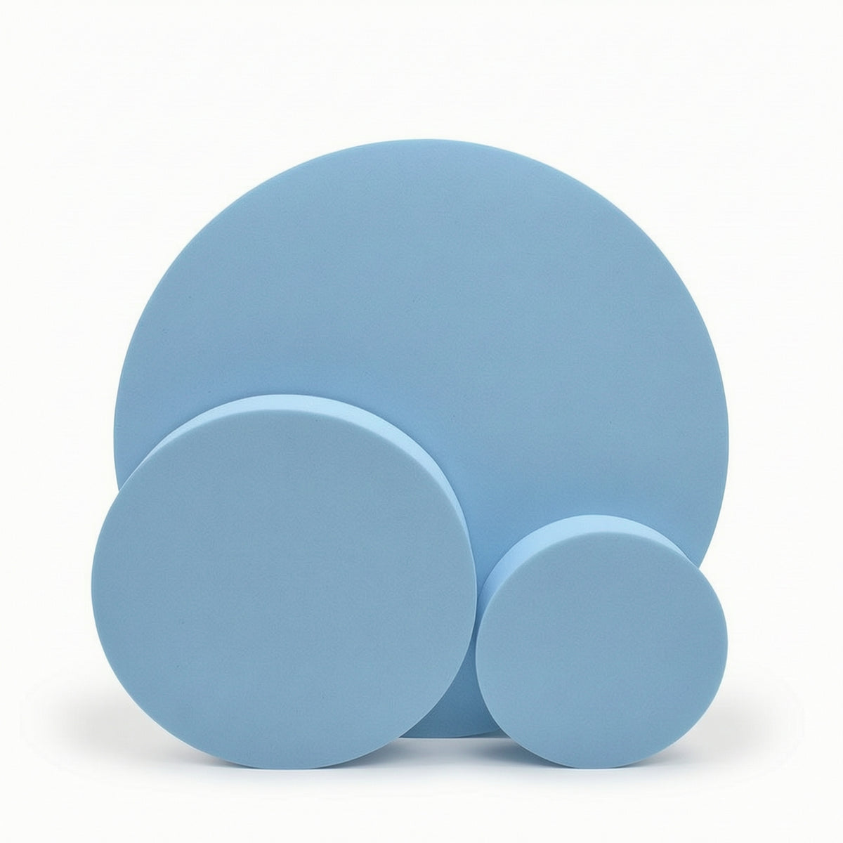 3 Pieces Cylindrical Display Risers Matte Round Photography Blocks Cosmetic Display Pedestals Minimalist Acrylic Cylinder