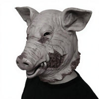 Realistic Details Scary Pig Clown Mask Long-Lasting Full Face Horror Pig Mask Breathable for Haunted House Actors, Cosplayers, Party Goers, Escape Rooms, Themed Parties, Stage Performances