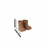OB11 Doll Shoes Waterproof Silicone Doll Boots Non-Slip Miniature Rain Boots for Hobbyists, Diorama, Dollhouse