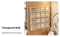 stick-on Nail Display Box particle-resistantguard Cosmetic Container Transparent Design