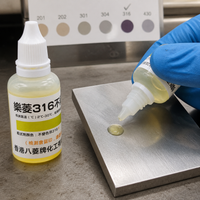 Stainless Steel Grade Identification Liquid for 201, 304, 316 Alloys - Manganese Content Test Solution