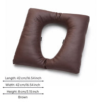 Leather-Like Cover Padded Circular Seat Insert Cushioned Toilet Seat Cushion