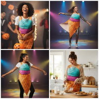 Funny Ice Cream Cone Costume Sleeveless Ice Cream Cone Adult Costume Lightweight Apparel Sweet for Stage Performances