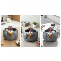 Decorative Chicken Storage Bowl Farmhouse Chicken Shaped Bowl Tabletop Hen Egg Holder Sculptural for Kitchen Counter, Coffee Table, Bathroom Vanity