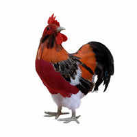 Chicken Model Handmade Male Chicken Figurine Authentic Animal Statue for Farm Scene