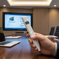 Wireless Presentation Device with Laser Pointer Portable Presentation Device with Laser Pointer Slim Pen Speaker Compact for Teachers, Presenters, Speakers, Classroom