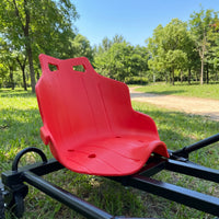 Drift Cart Seat Molded Kart Seat with Handles High-Back Contoured for DIY Builders
