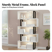 Room Divider Display Shelf Light Luxury Design Freestanding Shelving Unit Multi-Functional Modular Cabinet Bookcase for Homeowners, Study