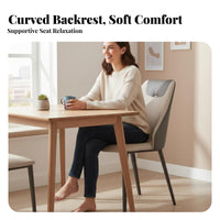 Light Luxury Design Upholstered Dining Chair Minimalist Design Two-Tone Upholstered Chair Padded Seat Seating Furniture Ergonomic Backrest for Restaurant Owners, Homeowners, Families, Kitchen, Living Room, Reception Area, Home Office