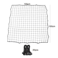 Black Soccer Rebound Net Reinforced Edges Soccer Training Net Mesh Athletic Gear Hand-Finished