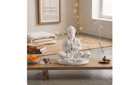 Statue White Deity Idol Carved Statue for Devotees