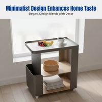 Movable Side Table, Nordic Minimalist Design, Small Coffee Table, Bedside Cabinet, Living Room Storage Rack