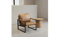 Single Sofa Chair Ergonomic Backrest Commercial Furniture Wide Seat for Balcony