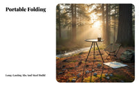 Portable Tripod Table Foldable Small Round Folding Table Ultralight for Picnickers, Journeyers