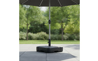 Square Patio Umbrella Base Heavy Duty Fillable Umbrella Base Sturdy Stand Long-Lasting for Backyard