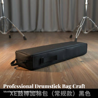 5A 7 Drumsticks Bag Comfortable Grip Wooden Drum Sticks Storage Holder Pouch for Beginners, Kids