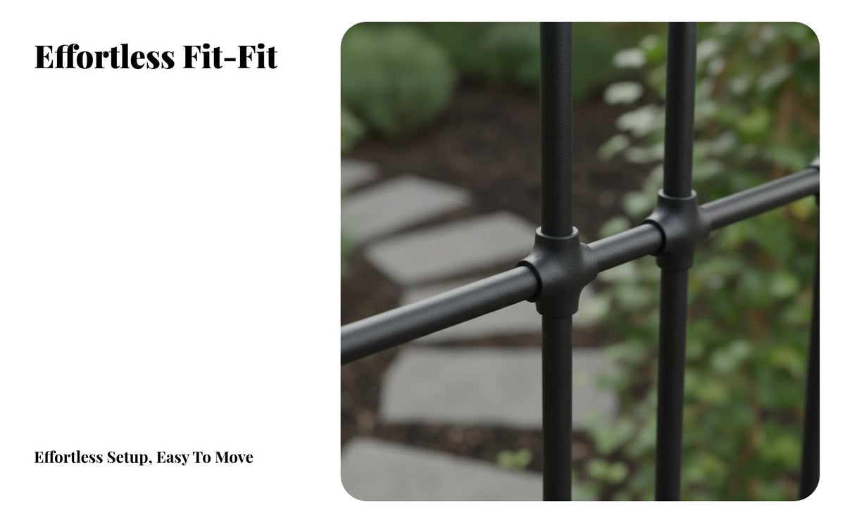 Weather Resistant Climbing Plant Trellis Rust-Proof Flowering Vine Climbing Rack Rustproof Metal Garden Trellis Powder Coated for Gardeners, Homeowners, Balcony, Patio, Yard, Flower Pots