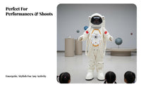 Fullfigure Coverage Cartoon Astronaut Costume Complete Set Astronaut externalfit Clear View Visor character costume Suit long-lasting for entertainers, Event Organizers, Performances, Promotional Events, Theme Parks, Conventions