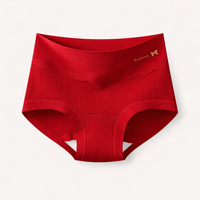 Women's High Waisted Knickers Multipack with Moisture Wicking Gusset, Period Protection Full Briefs for Plus Size Ladies