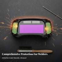 Anti-Glare Auto Darkening Joining Glasses Shock-Absorbing Resistant Joining Eye Protection Lightweight Design for Professionals, Grinding