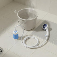 Portable Electric Shower Easy to Use Bucket Shower Washroom Supply for Students, Renters, Dorm Room, Outdoor