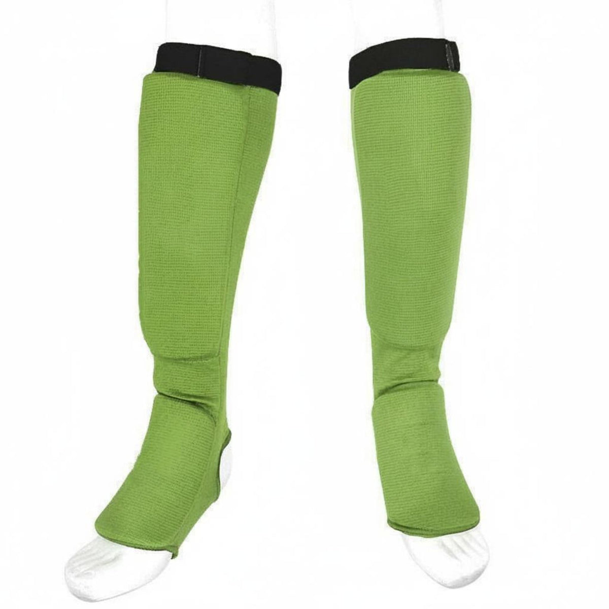 Shin Instep Guard Shock Absorbing Shin Instep Guards Thick Padding Leg Protector for Taekwondo Practitioners, Kickboxers, Sparring, Training