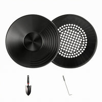Riffled Manual Gold Panning Set Grid-Style Gold Pan Set Perforated