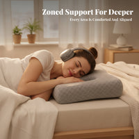 Removable Inner Layer Memory Foam Ear Pillow Quilted