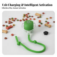 Self-Self-Propelling Pet Toy Ball Bite-Resistant Interactive Ball Toy with Tail Automatic Moving Pet Toy for Dogs, Cats, Indoor
