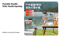 Food-Grade Material Large Water bottle with Spigot Thickened & Long-Lasting Large Capacity Water Container Leak-Proof for Campers