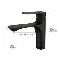 Anti-Splash Design Hot and Cold Water Mixer Tap Hot and Cold Mixer Tap Easy to Install Single Hole Basin Faucet Long-Lasting Zinc Alloy for Balcony