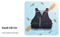 Kayaking Buoyancy Vest Comfortable Fit Fishing Flotation Vest Kayaking Safety Vest Lightweight Design Adjustable Buoyancy Aid