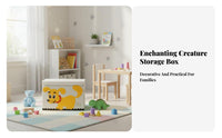 Foldable Toy Container With Lid Organizer storage container Child-Safe Design for Parents