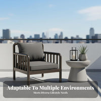 Thickened Frame Stainless Steel Tube Bench Indoor & Outdoor Use Household Furniture Rustresistant Slatted Seat sturdyDuty for Small Apartment Dwellers, Homeowners, Adults, Living Room, Balcony, Garden, Backyard
