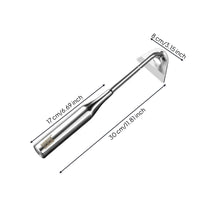 Stainless Steel Bark Scraper with Triangular Blade Handheld Bark Scraper Curved Tool Heavy Duty for Arborists