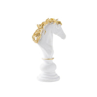 Chess Figurine Carved Chess Piece Statue Tabletop Ornament for Collectors, Study, Desk