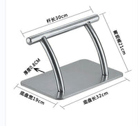 New Adjustable Stainless Steel Footrest for Salon Chairs, Anti-Slip, Movable