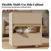 Space-Saving Wheeled Utility Shelf Sturdy Construction Convertible Rolling Cabinet Easy Assembly Mobile Furniture Hidden Compartments for Small Apartment Residents, City Dwellers, Living Room, Narrow Areas, Bedroom, Home Office